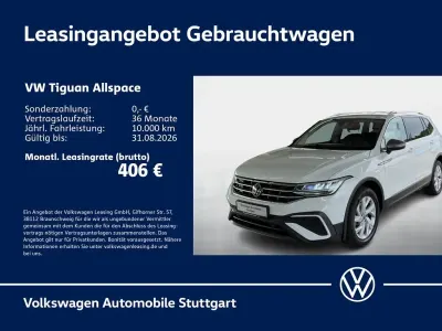 Gebraucht VW Tiguan Allspace Life 150 PS (110 kW) 2022 Pure white SUV