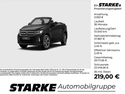 Gebraucht VW T-Roc Cabriolet R-line 150 PS (110 kW) 2025 Schwarz Cabrio