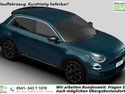 Neu Fiat 600 La Prima 145 PS (106 kW) 2025 Acqua blau metallic SUV