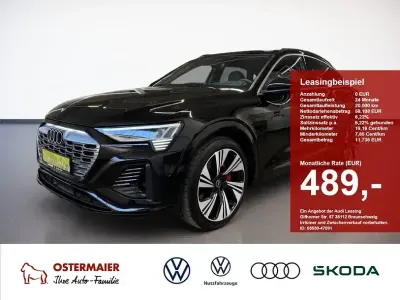 Gebraucht Audi Q8 e-tron S-Line 300 kW (408 PS) 2024 Mythosschwarz SUV