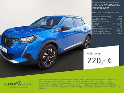 Gebraucht Peugeot 2008 Allure 131 PS (96 kW) 2023 Blau SUV