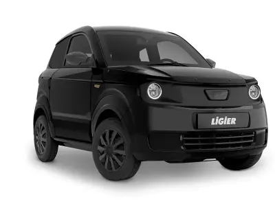 Neu Ligier Myli 2026 Schwarz Kleinwagen