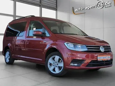 Gebraucht VW Caddy Maxi Comfortline 125 PS (91 kW) 2018 Fortanarot metallic Van / Kleinbus