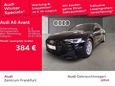 Mythosschwarz metallic/mythoss Gebraucht 2025 Audi A6 S-Line Kombi | 48.450 € (Superpreis)