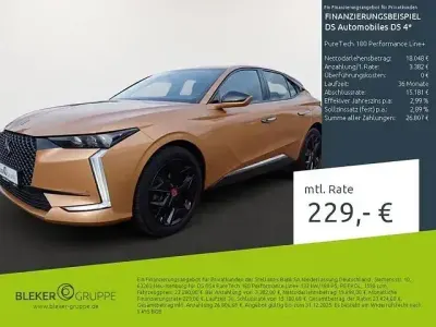 Używany DS Automobiles DS4 Performance Line Plus 181 KM (133 kW) 2022 Złoty SUV