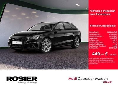 Schwarz / mythosschwarz Gebraucht 2022 Audi A4 S-Line Kombi | 34.990 € (Fairer Preis)