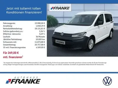Gebraucht VW Caddy Basis 102 PS (75 kW) 2022 Candyweiß Van / Kleinbus