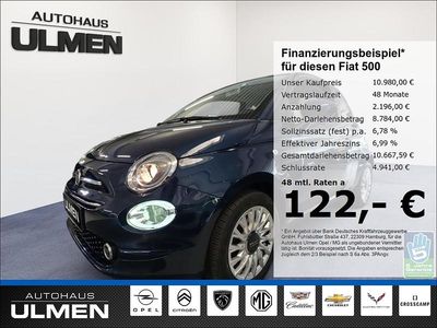 Gebraucht Fiat 500 Lounge 71 PS (52 kW) 2020 Blau Kleinwagen