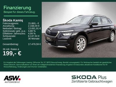 Gebraucht Skoda Kamiq Clever 95 PS (69 kW) 2021 Schwarzmagic perleffekt SUV