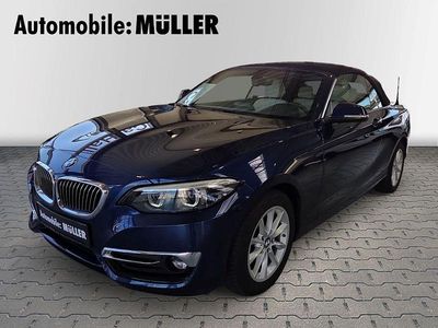 Gebraucht BMW 220 Luxury Line 184 PS (135 kW) 2018 Blau Cabrio