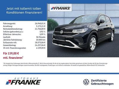 Gebraucht VW T-Cross Goal 116 PS (85 kW) 2025 Deep black perleffekt SUV