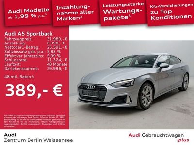 Florettsilber metallic Gebraucht 2022 Audi A5 Sportback Advanced Plus Kleinwagen | 32.389 € (Fairer Preis)
