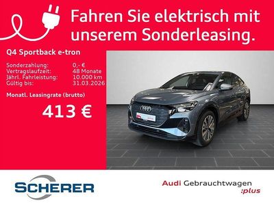 Gebraucht Audi Q4 Sportback e-tron Ambiente 125 kW (170 PS) 2025 Geysirblau metallic (metallic) SUV