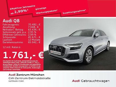 Gebraucht Audi Q8 Ambiente 286 PS (210 kW) 2022 Florettsilber metallic SUV