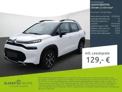 Brugt Citroën C3 Aircross Shine 110 HK (80 kW) 2023 Hvid SUV