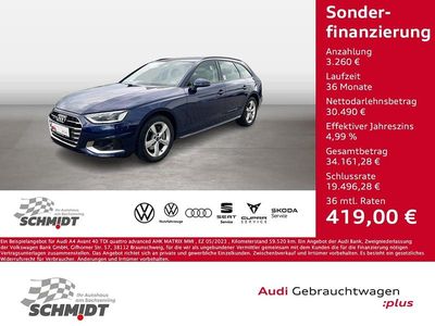 Brugt Audi A4 Advanced 204 HK (150 kW) 2023 Blå Stationcar