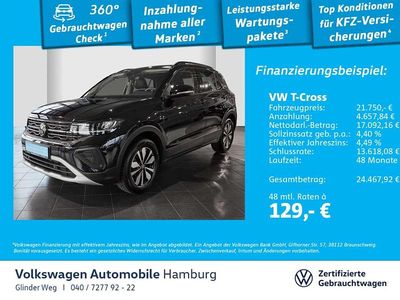 2t deep black perleffekt Gebraucht 2025 VW T-Cross Goal SUV | 21.750 € (Fairer Preis)