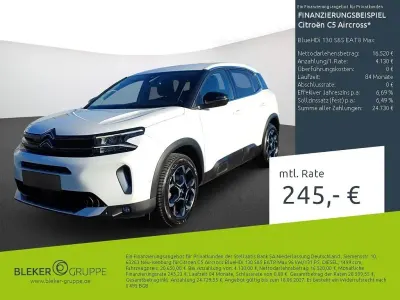 Gebraucht Citroën C5 Aircross 131 PS (96 kW) 2023 Lack weiss banquise/typ aussenverkleidung spiegel flach standard SUV