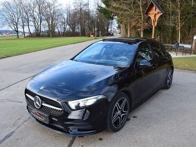 Brugt Mercedes A200 AMG line 163 HK (119 kW) 2018 Sort Sedan