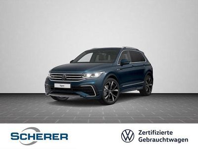 Gebraucht VW Tiguan R-line 150 PS (110 kW) 2021 Nightshade blue metallic (metallic) SUV