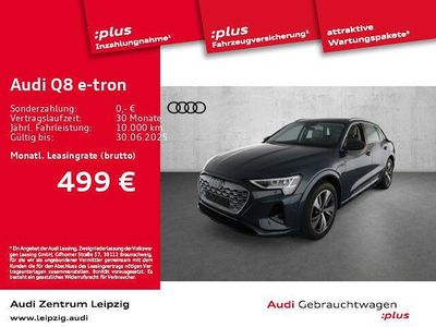 Plasmablau metallic Gebraucht 2023 Audi Q8 e-tron Advanced Plus SUV | 58.840 € (Fairer Preis)