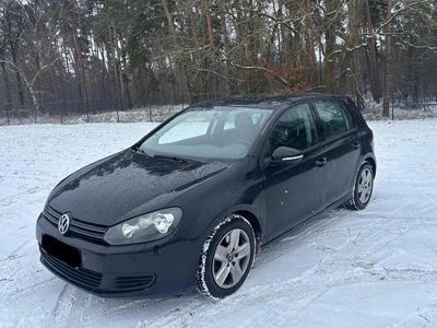 Gebraucht VW Golf VI 2009 Schwarz Kleinwagen