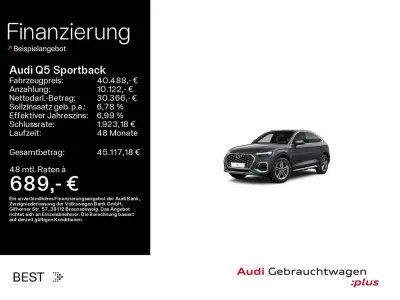 Gebraucht Audi Q5 S-Line 204 PS (150 kW) 2023 Daytonagrau perleffekt SUV