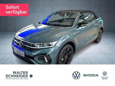 Neu VW T-Roc Cabriolet R-line 150 PS (110 kW) 2025 Petroleum blue metallic Cabrio