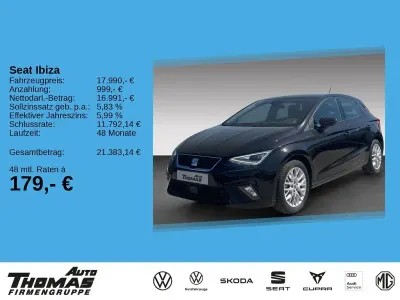 Second-hand Seat Ibiza FR 110 CP (80 kW) 2024 Negru Hatchback