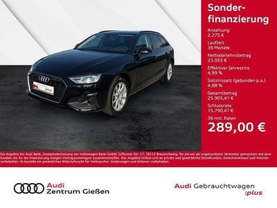Mythosschwarz metallic (metallic) Gebraucht 2023 Audi A4 Basis Kombi | 25.330 € (Superpreis)
