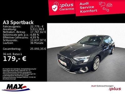 Gebraucht Audi A3 Advanced Plus 150 PS (110 kW) 2022 Manhattangrau metallic Limousine