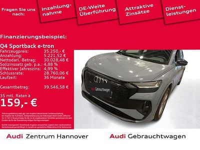 Grau Gebraucht 2022 Audi Q4 Sportback e-tron Sport SUV | 35.250 € (Fairer Preis)
