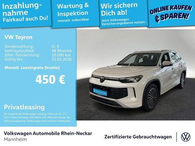 Gebraucht VW Tayron Life 150 PS (110 kW) 2025 Oryxweiß perlmutteffekt SUV