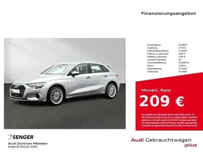 Brugt Audi A3 Advanced 110 HK (80 kW) 2021 Sølv Sedan
