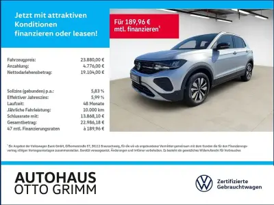 Gebraucht VW T-Cross Goal 116 PS (85 kW) 2025 Reflexsilber metallic SUV