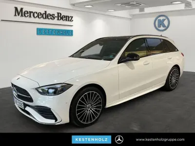 Gebraucht Mercedes C300e AMG line 313 PS (230 kW) 2025 Polarweiß Kombi
