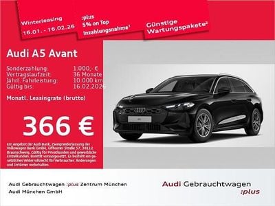 Mythosschwarz metallic Gebraucht 2025 Audi A5 Sport Kombi | 48.889 € (Superpreis)