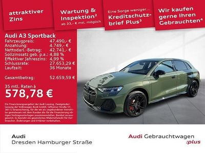 Distriktgrün metallic Gebraucht 2025 Audi A3 Sportback e-tron S-Line Kleinwagen | 46.450 €