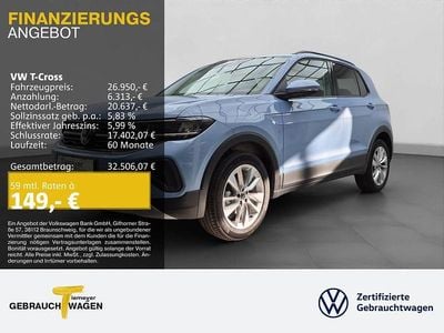 Neu VW T-Cross Life 150 PS (110 kW) 2026 Silber SUV