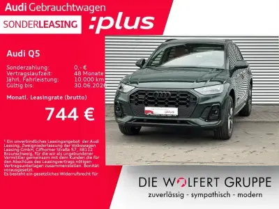 Gebraucht Audi Q5 Exclusive 299 PS (219 kW) 2024 Goodwoodgrün perleffekt audi e SUV