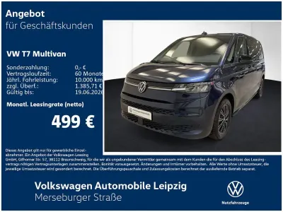 Neu VW Multivan Goal 150 PS (110 kW) 2025 Blau Van / Kleinbus