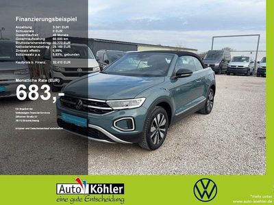 Gebraucht VW T-Roc Cabriolet Goal 150 PS (110 kW) 2025 Petroleum blue metallic Cabrio