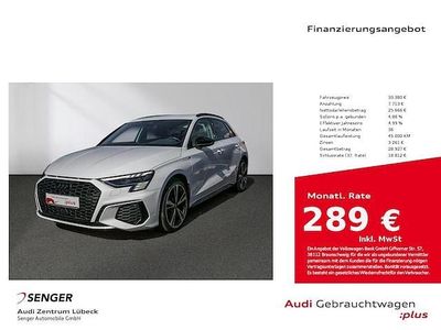 Ibisweiß Gebraucht 2023 Audi A3 Sportback e-tron S-Line Kleinwagen | 33.380 € (Teuer)