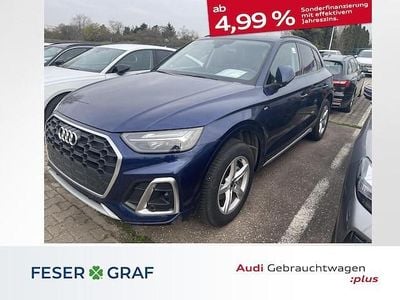 Gebraucht Audi Q5 S-Line 204 PS (150 kW) 2024 Navarrablau metallic SUV