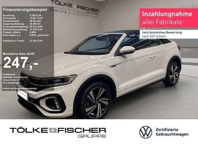 Gebraucht VW T-Roc Cabriolet R-line 150 PS (110 kW) 2022 Pure white Cabrio