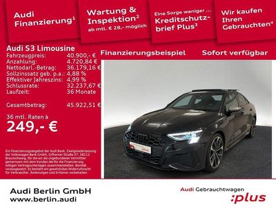 Mythosschwarz metallic Gebraucht 2024 Audi S3 Ambiente Limousine | 40.900 € (Fairer Preis)