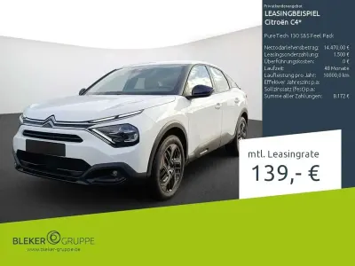 Gebraucht Citroën C4 Feel 131 PS (96 kW) 2023 Weiß Limousine