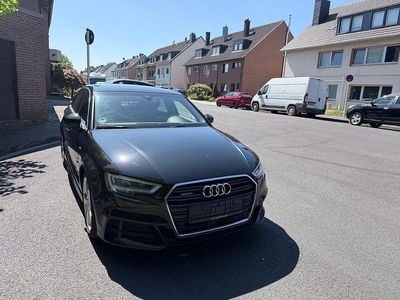 Begagnad Audi A3 S-Line 184 HK (135 kW) 2020 Svart Sedan