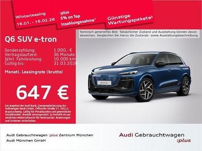Blau Gebraucht 2025 Audi Q6 e-tron Edition .1 SUV | 68.391 € (Guter Preis)