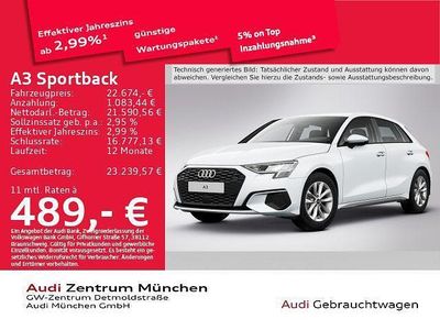 Gletscherweiß metallic Gebraucht 2022 Audi A3 Limousine | 22.674 € (Fairer Preis)